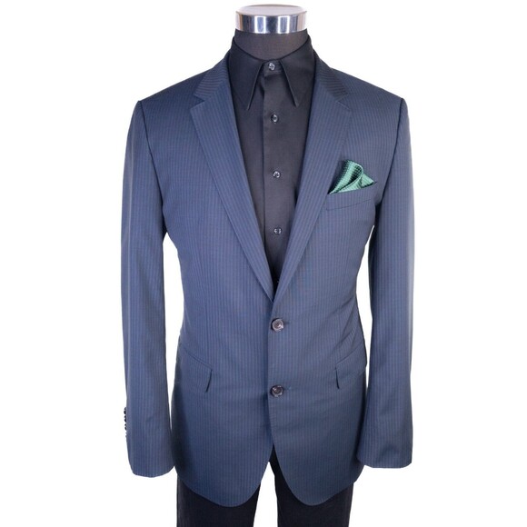 Hugo Boss The JAMES Blazer Sport Coat 2-Button Casual Jacket 42L Wool Stripped - Picture 2 of 15